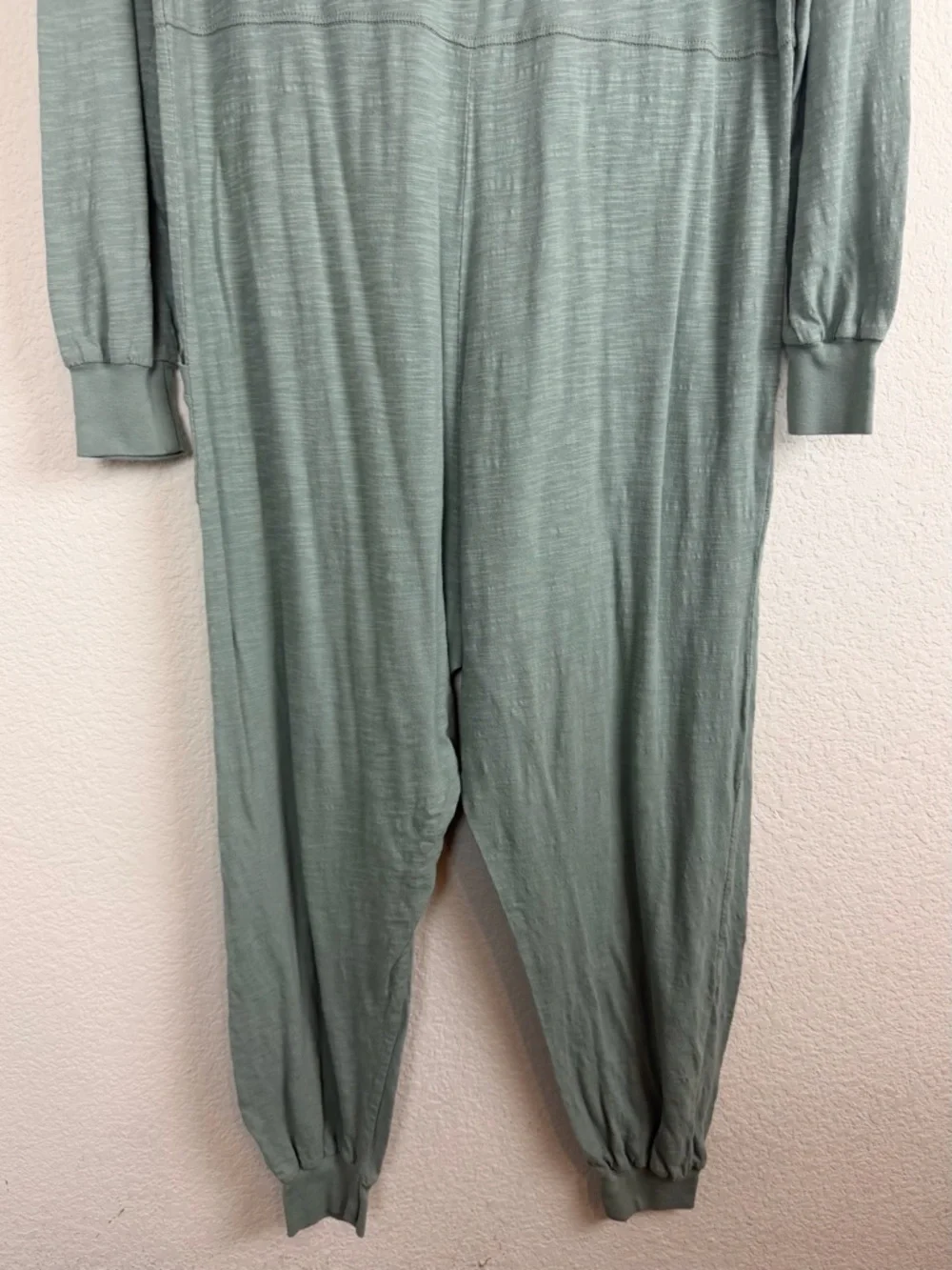 Natural Life Johnnie Jumpsuit Plunge Oversized V-Neck Jumper XS Olive Green - Picture 9 of 10